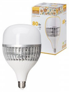 TDM Лампа св/д высокомощ. 80W 4000К 4K E27 230V 130x223мм НАРОДНАЯ SQ0340-1650