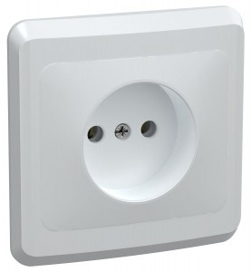 IEK ВЕГА РС10-2-ВБ роз. СУ 1 мест. 10А белый ERV10-K01-10-DM