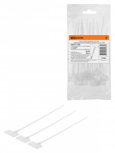 TDM хомут 3,2х215мм нейлон с маркировочной площадкой (белый) (уп.100шт, цена за уп) SQ0515-1306