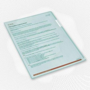 Папка уголок п/э цв. E-100/334T зеленая Россия 495374