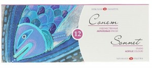 Краски акриловые Сонет 12 шт х18мл, 28411326 1056582