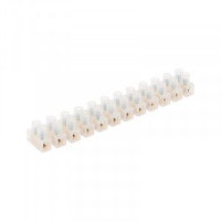 REXANT зажим винтовой ЗВИ-6 (КВ-6) 2,5-6 мм2, 12 пар, 6А п/э, белый (уп.10шт, цена за шт) 07-5006