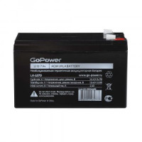 Аккумулятор свинцово-кислотный GoPower LA-1270 12V 7Ah клеммы T2/ F2 (1/5)