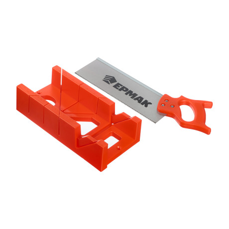 ЕРМАК Набор: стусло и ножовка 300мм, зубья высотой 4мм, шаг 4мм