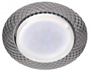 ЭРА св-к под лампу Gx53,220V, 13W, серебро KL76 AL/SL/1 (аналог 653145) 3787