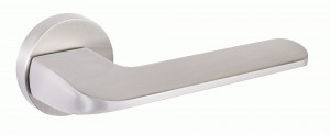Ручка дверная компл.круг.основ. РЕНЦ Мерано никель супер матовый INDH 319-06 MSN