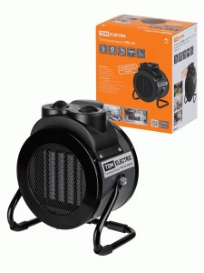 TDM Тепловая пушкаТПК-2К, круглый корпус, 2кВ (1/2 кВт), терморег, керам. нагр. элемент, SQ2520-0105