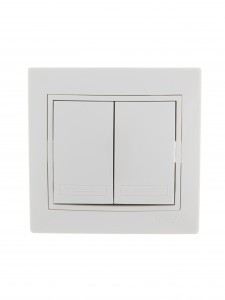 Lezard Мира выкл. СУ 2 кл. 10А бел. (корпус PC) 701-0202-101