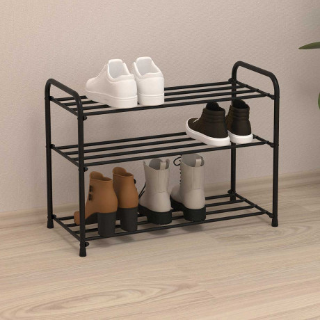 Подставка для обуви Альфа 23 (3-х полочная 60см коричневый ПДОА23К)