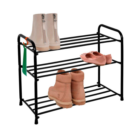 Подставка для обуви Альфа 23 (3-х полочная 60см коричневый ПДОА23К)