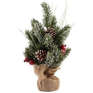 Украшение декоративное "Елка рождественкая" , 35 см , джут, дерево ,  SYWB-032134 Волшебная страна
