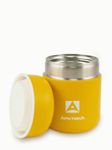 Термос Арктика 411-280 широк.горло 0,28л нерж.сталь желтый