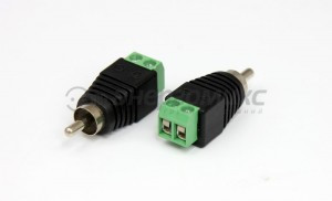 Штекер RCA с клеммной колодкой (блистер) REXANT цена за шт (50!), 14-0413