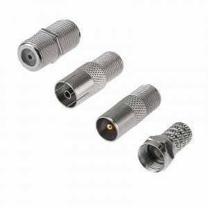 REXANT Набор антенный №10 кабель RG-6U 5м, шт.F 4шт, бочка, гн.F-шт.TV 2шт, гн.F-гн.TV 06-3089