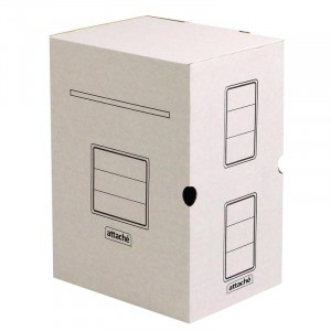 Короб архивный белый Attache 200мм гофрокартон, 5шт.уп 809773