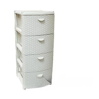 Комод 4-х секционный РОТАНГ Белый М2812