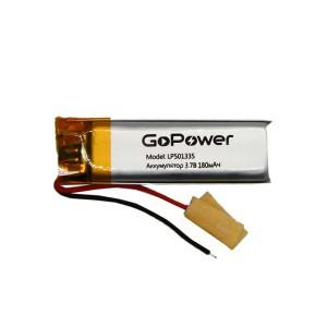 Ак-р Li-Pol GoPower LP501335 PK1 3.7V 180mAh (1/10/250)