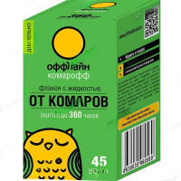 Антикомариная жидкость 30 мл / 45 ночей Длительно Комарофф