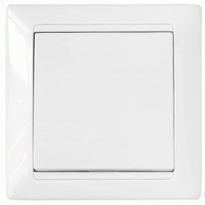 Bylectrica СТИЛЬ выкл. 1 кл. СУ безвинт. зажим, белый (С110-835)