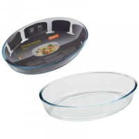 Форма д/выпечки CRISTALLINO овал 3л, 35*24,2*6,5см(кратно 6шт!!!) боросиликат.стекло 5565 Mallony