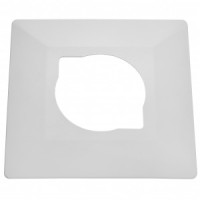 Bylectrica рамка декор. защитная под выкл./роз. белая (накладка d140мм) ЮЛИГ.735212.410