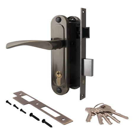 Замок врез 1223/60-АВ Apecs (бронза) с ручками \20