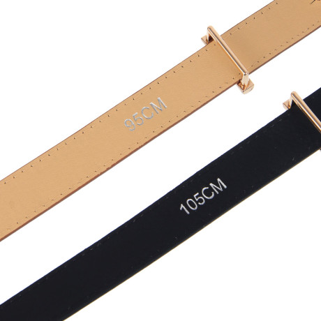 ЮL Ремень женский, ПУ, металл, ширина 2,3см, длина 95/105см, 2 цвета, РЖ25-01