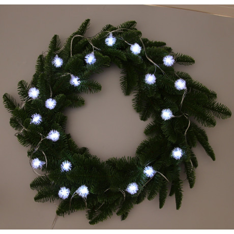 СНОУ БУМ Гирлянда эл. вьюн 4м, 20LED, белый, пост. свечение, ПВХ прозрачный, 220В
