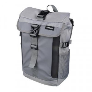 Рюкзак-торба 45x29x16см, 2 отд.на застежках, 2 карм., перед.,бок.утяжки, голограф.вставки, ПЭ, серый