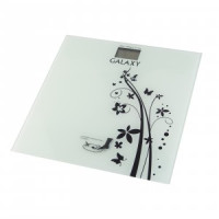 Весы напольные эл. Galaxy GL 4800 (стекло) 180кг дел.100гр, 26,8*27см, CR2032 в компл.