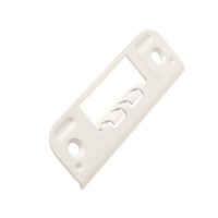 Планка ответная 0045-W (белый) д/фин.замков и дверей без &quot;четверти&quot;   \45