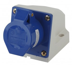 ЭРА силовая розетка CEE (разъем) стационарная наружная 113 2P+РЕ 16А 220В IP44 (10/60/960) 0703