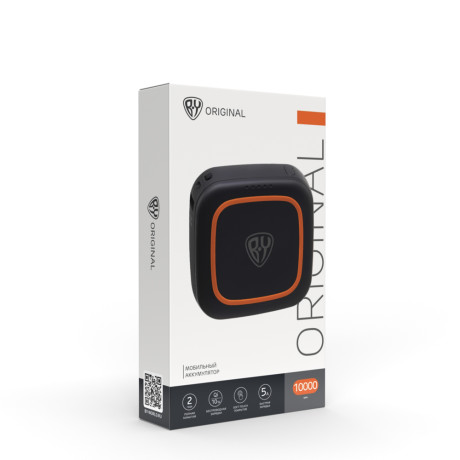 BY Аккумулятор мобильный Куб, 10000мАч с беспр. Зарядкой Qi, Быстрая зарядка QC3.0+PD, 5А