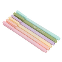 Набор гелевых ручек ClipStudio 6 пастельных цветов, наконечник 0,5 мм, в ПВХ пенале с подвесом