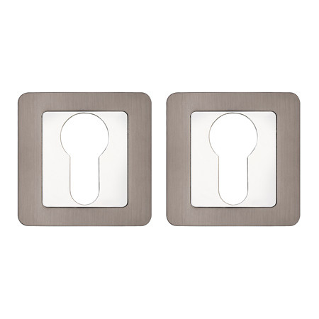 Накладка под цилиндр DP-C-22-GRF (графит) Квадратная CODE DECO  (1пара)  \10 (200)