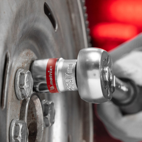 Набор торцевых головок 3/8", 6 гранные, CrV, 8-19мм, 10 штук Matrix