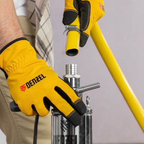 Скважинный насос DWS-3,5-100, винтовой, диаметр 3,5", 800 Вт, 1700 л/ч, напор 100 м Denzel