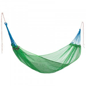 Гамак-сетка (поливискоза), с чехлом, HM-200 р-р 200*120 см зеленый 9200