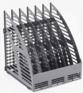 Вертикальный накопитель Attache сборный 6 отделений 240мм черный 145951