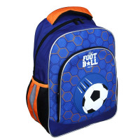 FLOMIK Рюкзак школьный 39х30х22см, &quot;Футбол&quot;, 1 отд., 1 передний, 2 бок. карм., эрг.спинка, упл.лям.
