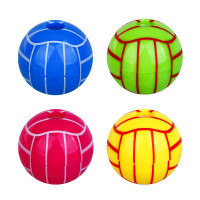 Точилка с контейнером в форме мяча, 3,7х3,7см, 1 отверстие, пластик, 4 цвета