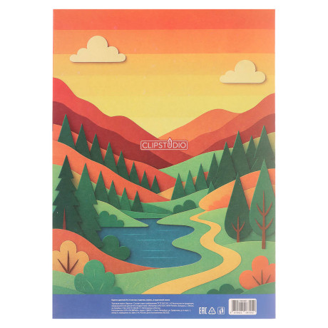 Картон цветной А4, 8 листов, 8 цветов, немел.,  в карт. папке