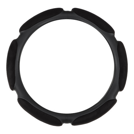 ЕРМАК Оплетка руля, спонж, 6 подушек, черный, разм. (M)