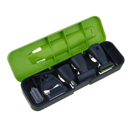 LEBEN Машинка для стрижки и комплект насадок, пластик.кейс, 500 мА/ч, насадки, водостойкий корпус