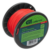 Леска для триммера звезда, на DIN катушке, 2.4 мм х 160 м, Сибртех