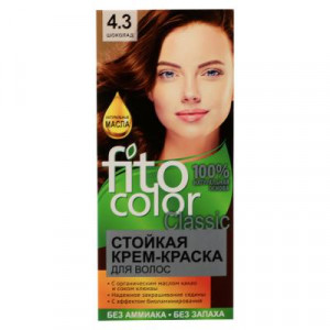 Краска для волос FITO COLOR Classic, 115 мл, тон 4.3 шоколад