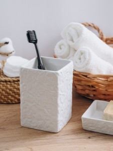 Стакан д/зубных щеток ВаннДерГрасс, керамика, цвет белый 60722 Master House