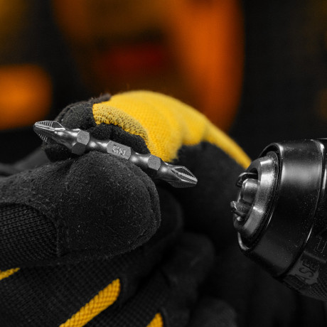 Бита двухсторонняя, PH2-PH2 х 45 мм, сталь S2, 10 шт. Denzel