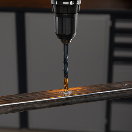 Набор сверл по металлу, 1-13 мм, HSS-Tin, Golden Tip, 25 шт Denzel