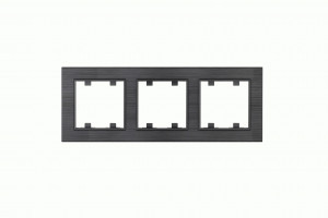 MAKEL Karea Line рамка СУ 3 мест. ДЫМЧАТЫЙ 86050703